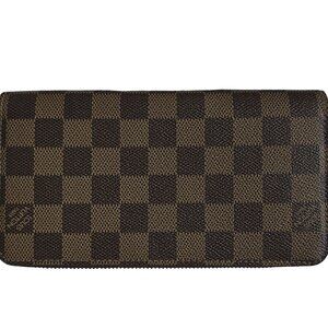 LOUIS VUITTON DAMIER EBENE ZIPPY WALLET
